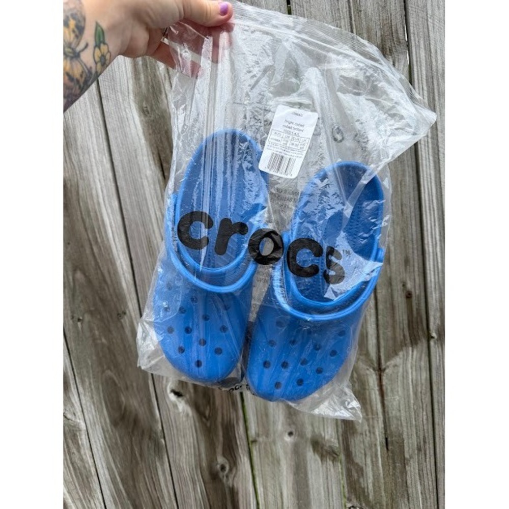 Gorpcore Comfort Crocs Classic Clogs Size M6 W8 Bright Cobalt Blue Slip On